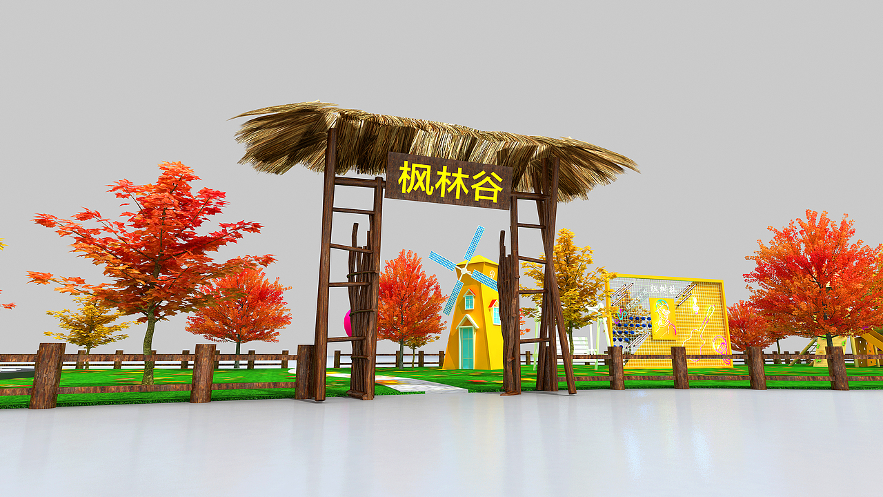 枫树林美陈（图ZMTgzNzExMjE2） - 场景 - 站酷设计师Bray739863139原创素材 - 站酷ZCOOL