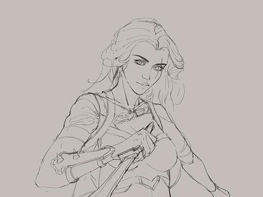 每日一画,约稿QQ321194108