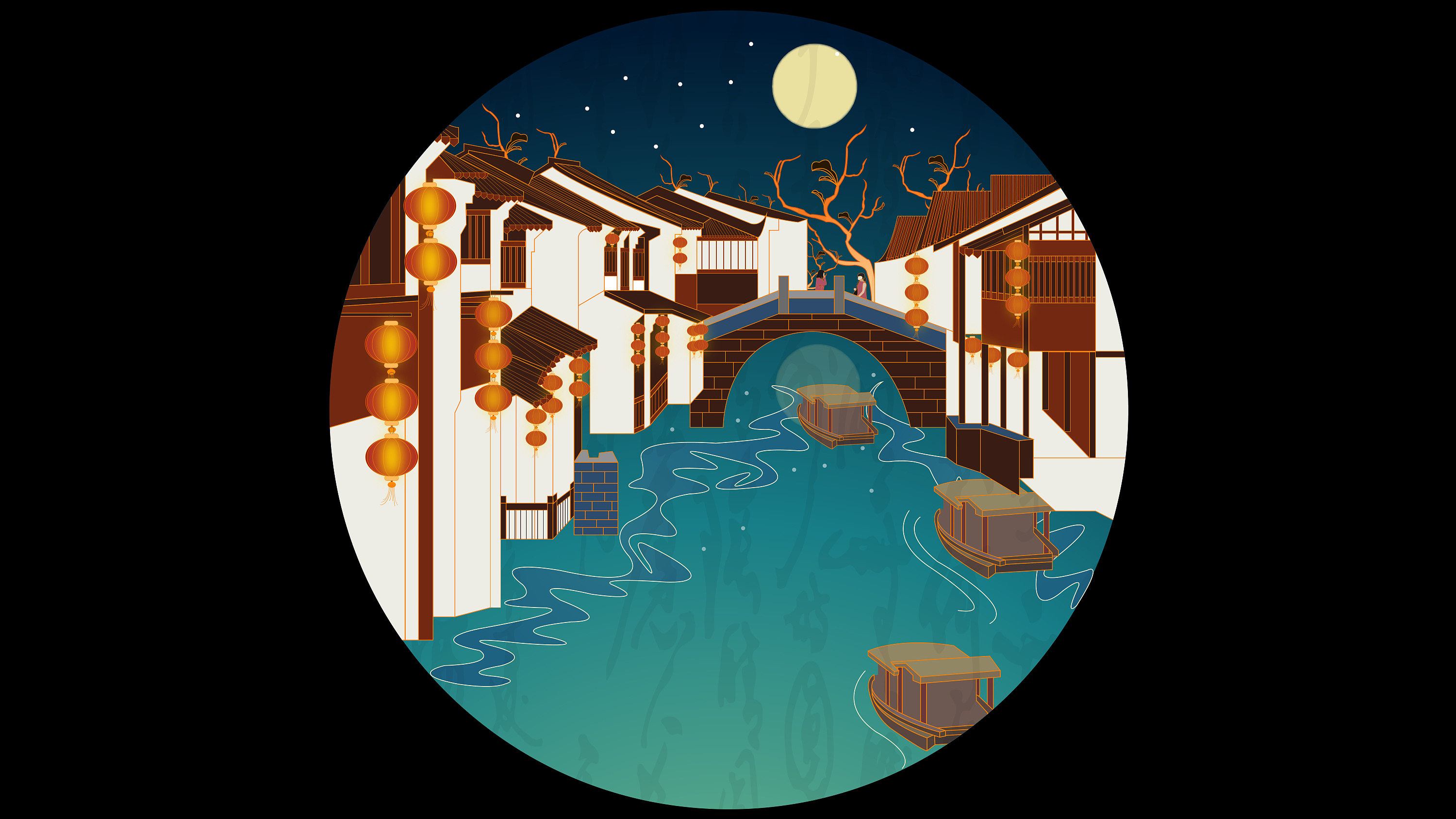 《姑苏古韵》-苏州各区旅游景点动态图形设计