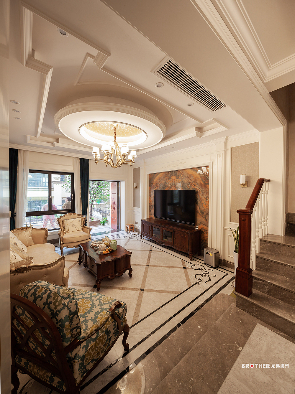 恒大御景半岛别墅装修方案，经典美式设计风格（图ZMjcxODA1MTUy） - 家装设计 - 站酷设计师重庆兄弟装饰装修原创素材 - 站酷ZCOOL