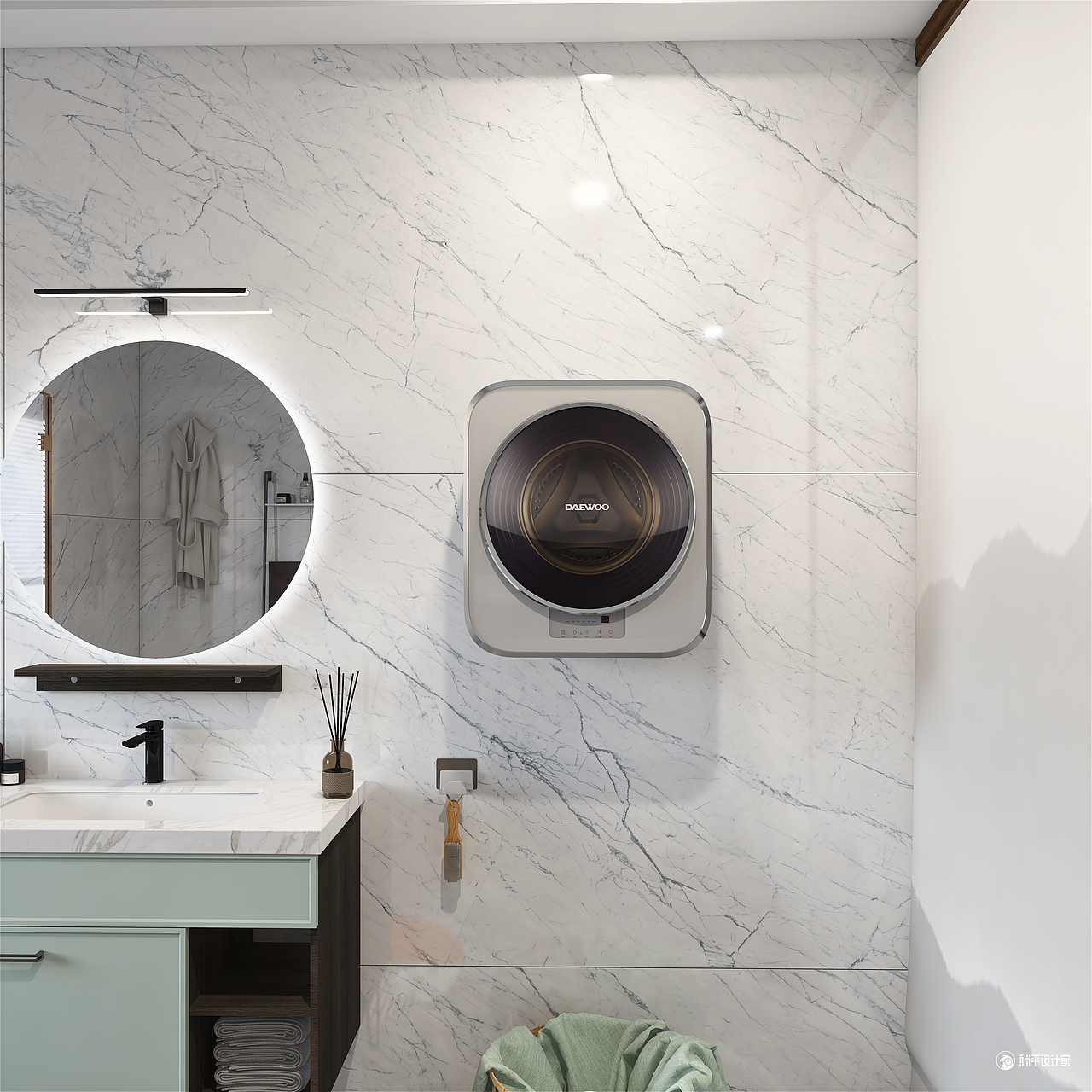 壁挂洗衣机 场景（图ZMjYwNzIyMDgw） - 生活用品 - 站酷设计师今天心情原创素材 - 站酷ZCOOL