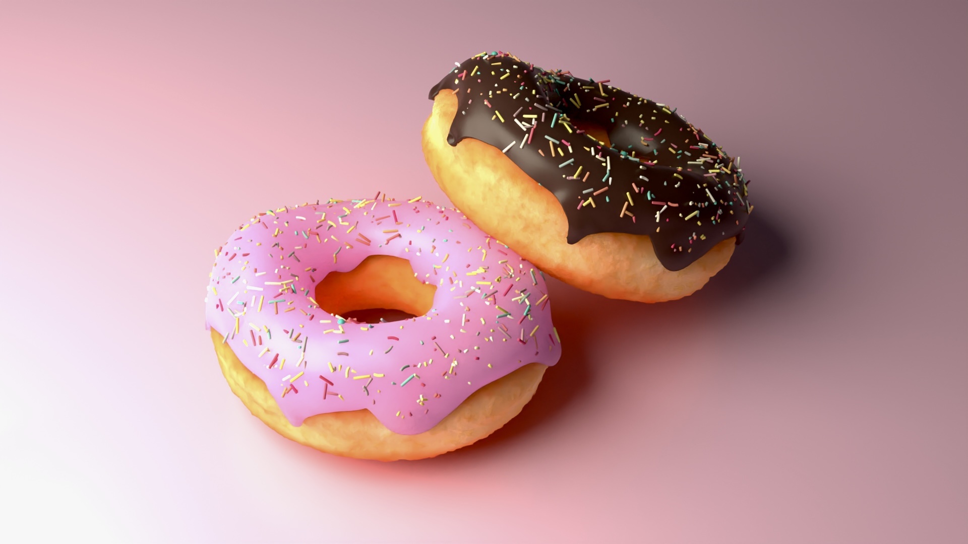 大家都会的甜甜圈建模习作|三维|其他三维|傻夕夕 - 原创作品 - 站酷