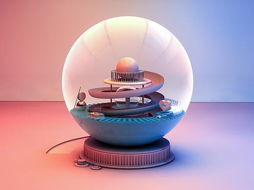 C4D練習（個人主頁-ZMzIxNjI1MTY=） - 其他三維 - 站酷設計師魚頭泡餅醬原創(chuàng)素材 - 站酷ZCOOL