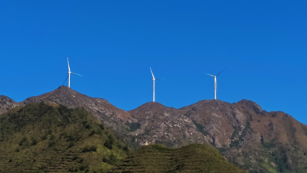 湖南郴州汝城白云仙风电场风光