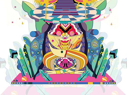 传统纹样的几何形状展示