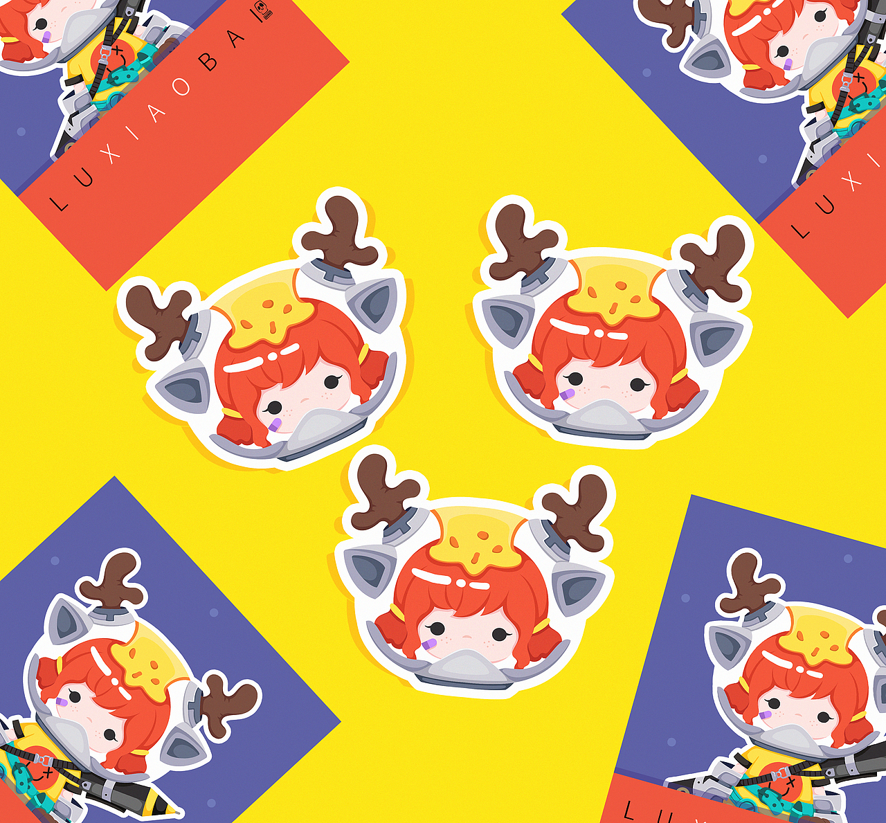 鹿小白（图ZMjEyMDc2ODA0） - 艺术插画 - 站酷设计师鬼鬼0210原创素材 - 站酷ZCOOL