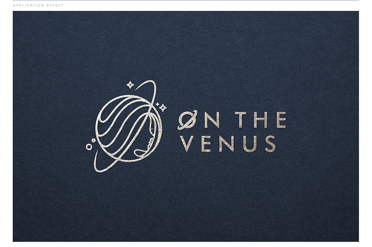 美发品牌Logo设计——ON THE VENUS