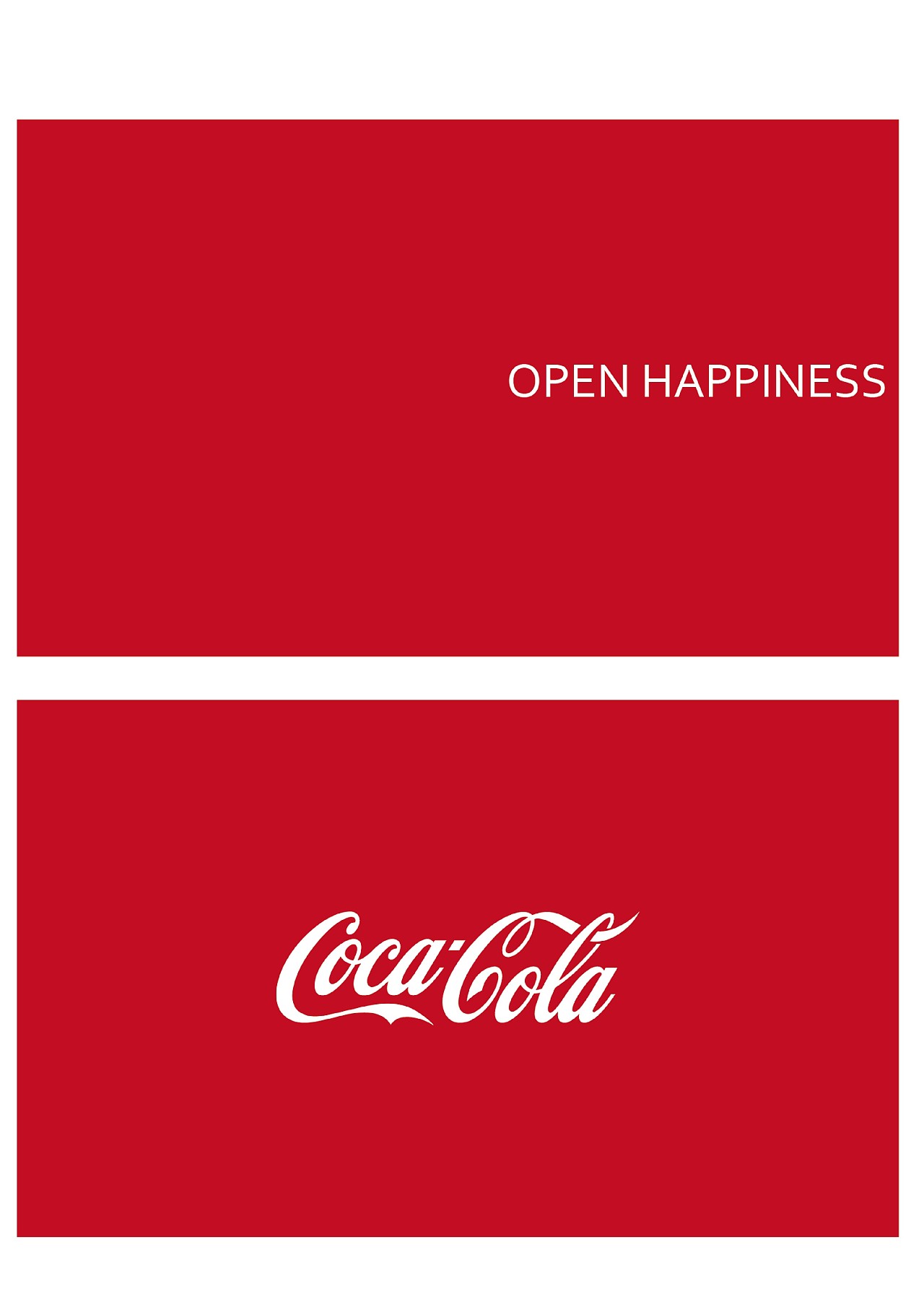 可口可乐新品宣传册设计