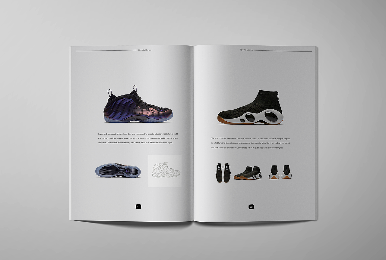 NIKE篮球鞋宣传册（图ZODg5ODQ3OTI=） - 书籍/画册 - 站酷设计师柠檬味的小熊原创素材 - 站酷ZCOOL