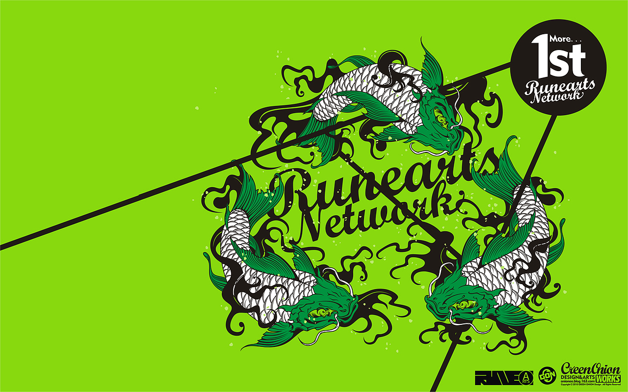 runearts 1st green-onion |插画|新锐潮流插画|onionoo - 原创作品