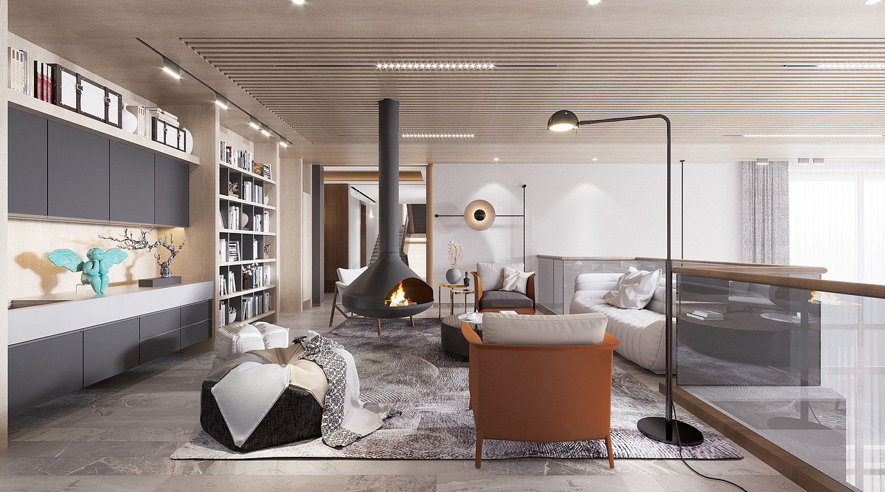 美迪大宅设计院丨浏阳别墅-自建-现代风（图ZMjgwNzA1ODQ4） - 家装设计 - 站酷设计师美迪大宅设计院原创素材 - 站酷ZCOOL