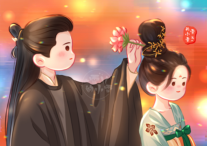 苍兰诀小插画_雪儿的小雪-站酷zcool