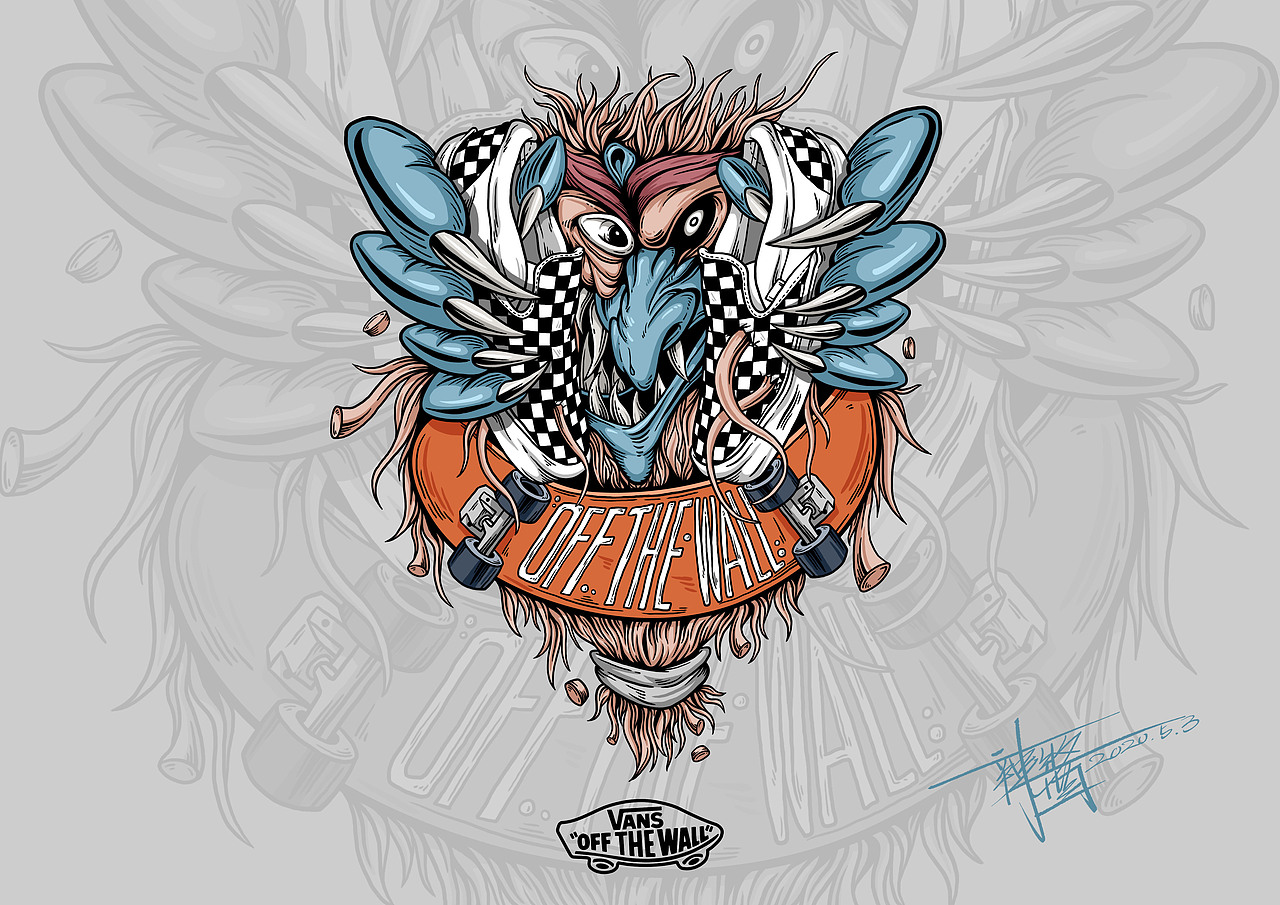 vans藝術家（圖ZMjEwOTczNzI0） - 新銳潮流插畫 - 站酷設計師辣醬2333原創(chuàng)素材 - 站酷ZCOOL