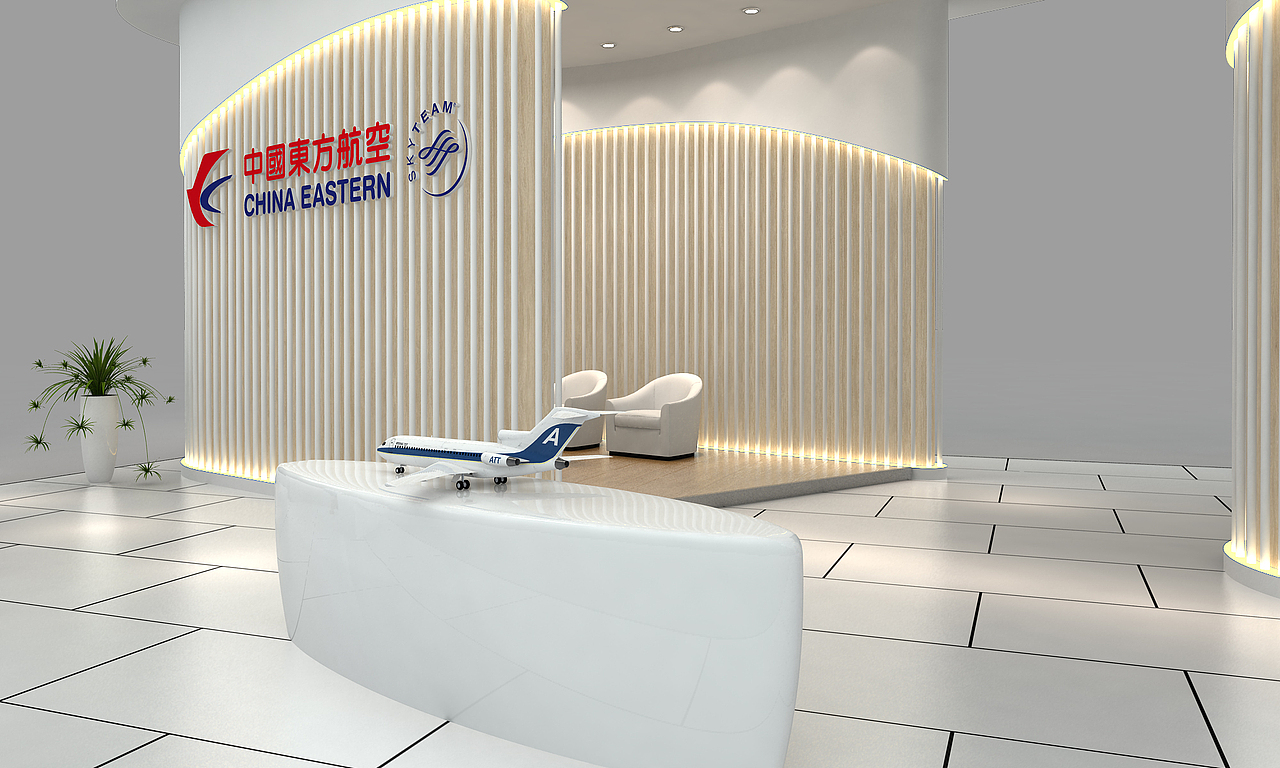 东方航空展台作品（图ZMjQ1OTI2MzI0） - 建筑/空间 - 站酷设计师zito设计原创素材 - 站酷ZCOOL