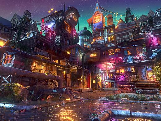 巧课力CGmomo模型班线下十一期场景作业（最终效果）