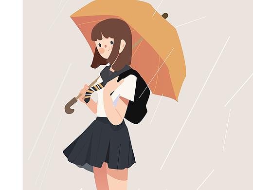 Day-02下雨天—临摹饭太稀（个人主页-ZMjY3ODE4NjQ=） - 创作习作 - 站酷设计师鱼是飘着的海原创素材 - 站酷ZCOOL