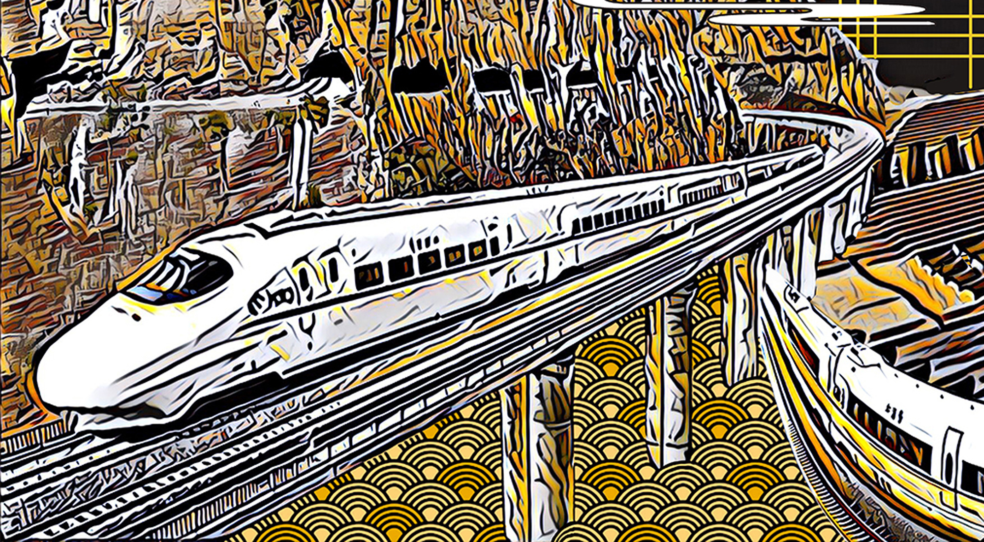 郑州地铁-郑州文化墙装饰方案|插画|商业插画|是阿牛 - 原创作品