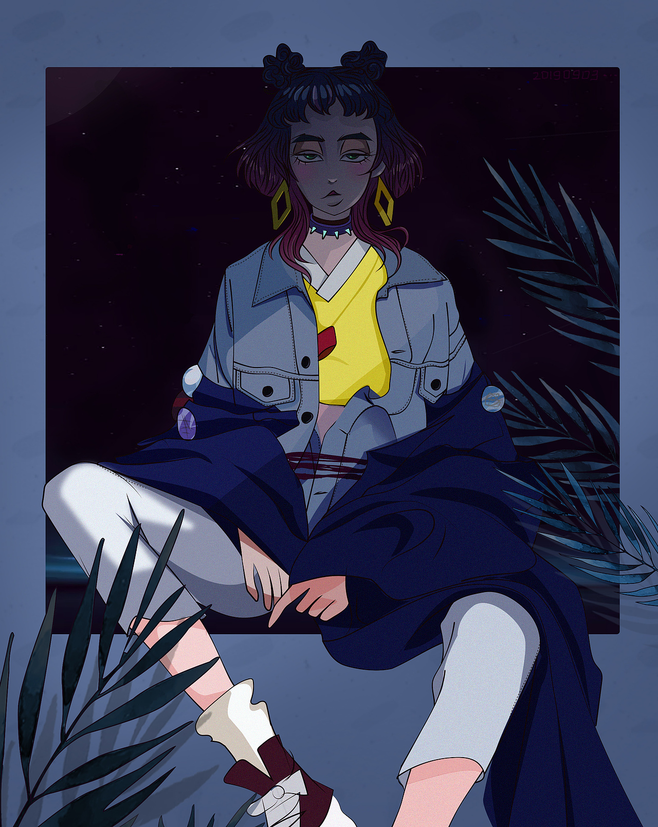 夜色（图ZMTg5MjY4MzYw） - 商业插画 - 站酷设计师凉豆原创素材 - 站酷ZCOOL