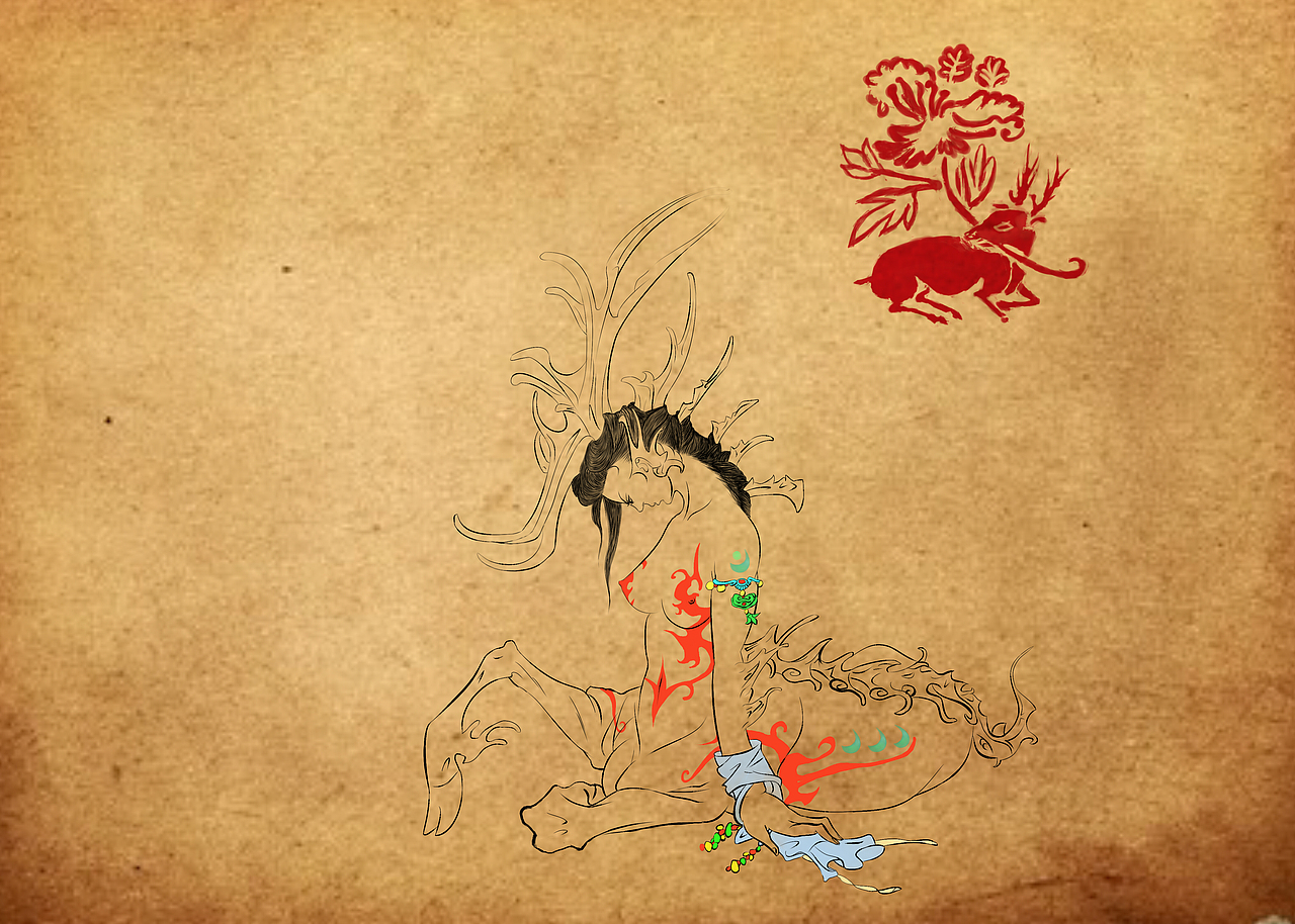 临摹练习【张旺先生】的【辟邪】（图ZMzgyODIzMzI=） - 创作习作 - 站酷设计师丰丰丰原创素材 - 站酷ZCOOL