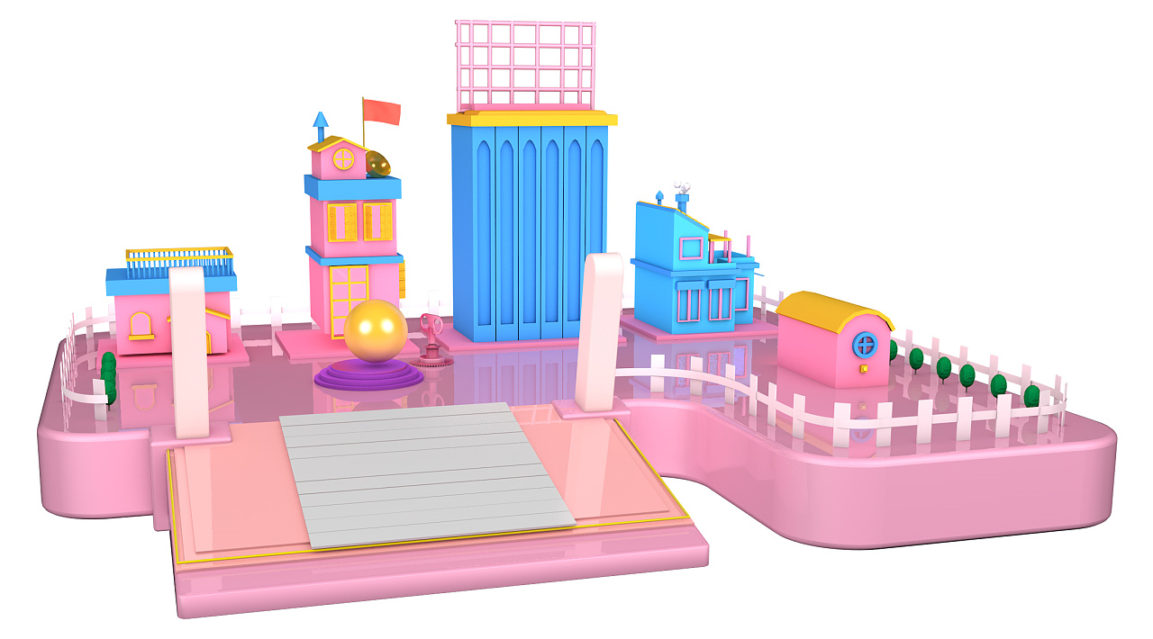 c4d三维场景建模