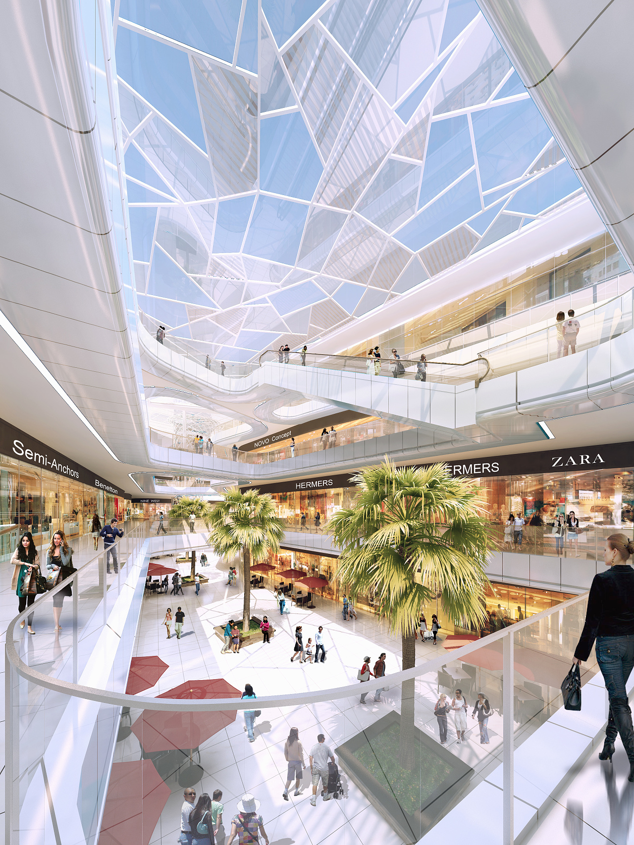 大型商场效果图
