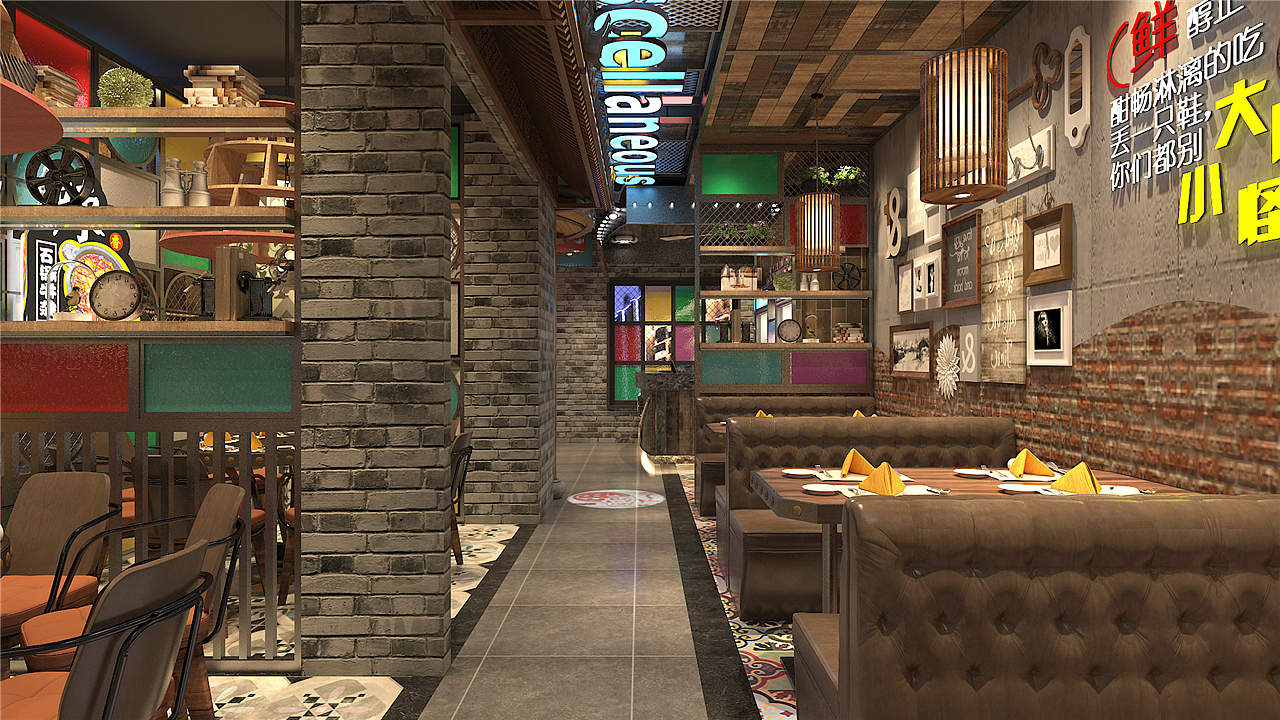 设计烤肉店招牌|烤肉店装饰设计|烤肉店装修设计（图ZMTg4MjAzMTky） - 家装设计 - 站酷设计师品牌设计唐老师原创素材 - 站酷ZCOOL