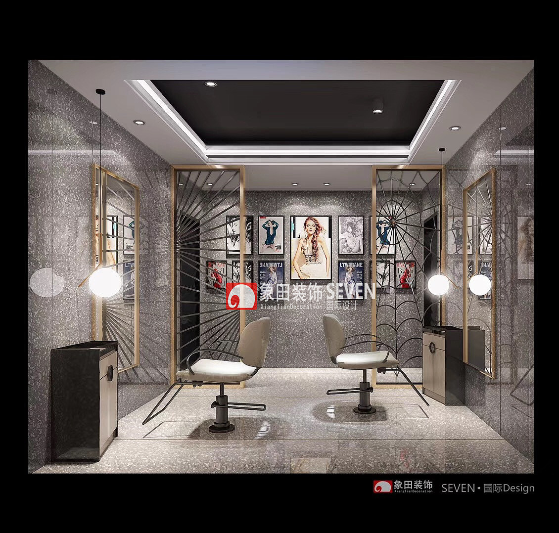 奉节最好的装修公司-象田装饰,5号发型工作室完工实景