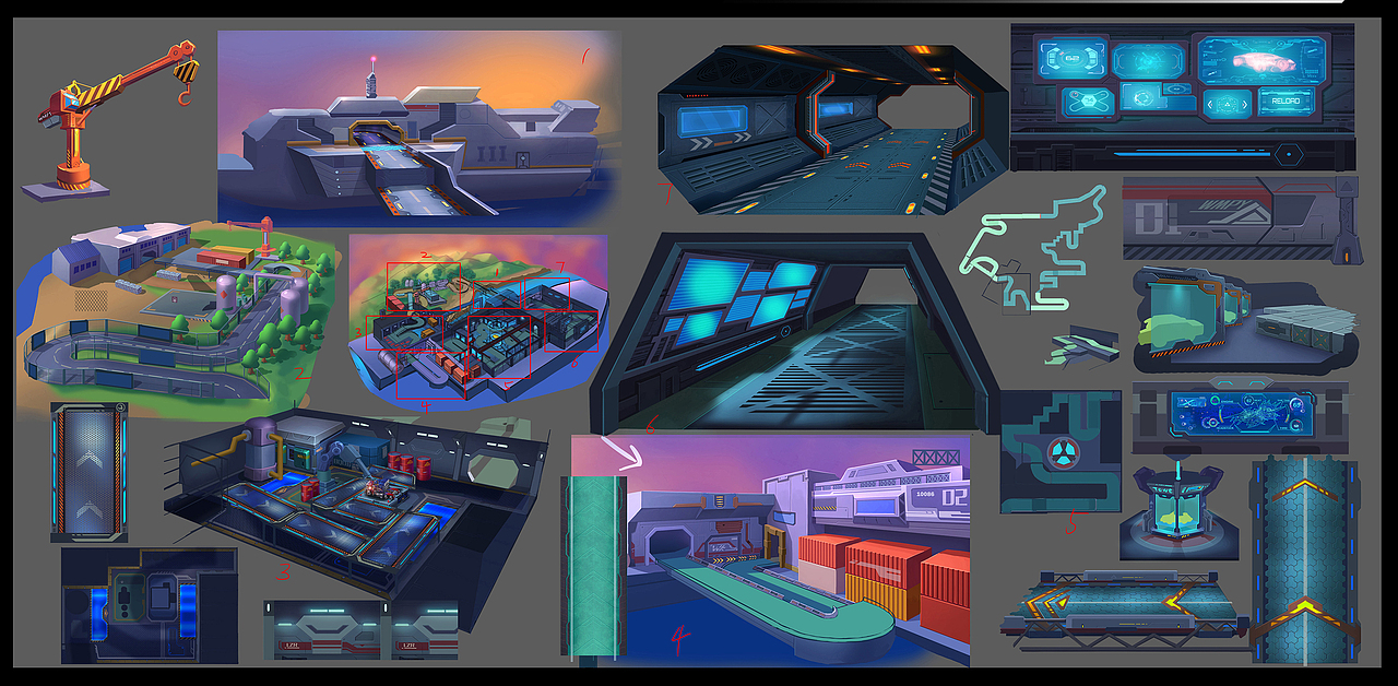 两年前的一些赛道概念设计（图ZMTIzNjM0OTk2） - 游戏原画 - 站酷设计师WAKKK原创素材 - 站酷ZCOOL