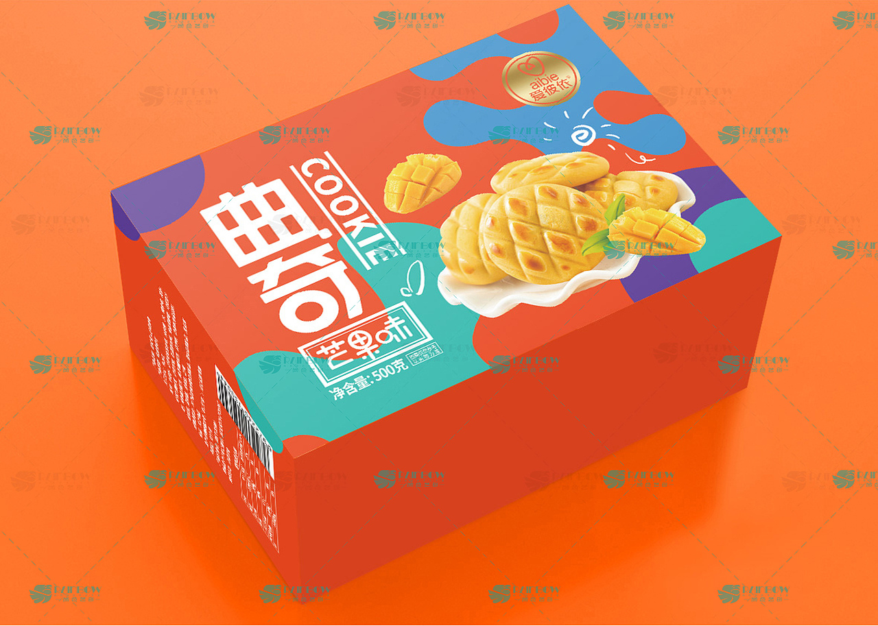 零食包装节日礼盒曲奇包装曲奇礼盒饼干包装面包包装曲奇饼干芒果曲奇