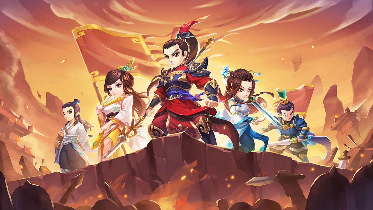 《秀丽》一张loading图（图ZNjc2NjA4MzI=） - 游戏原画 - 站酷设计师人脑RENO原创素材 - 站酷ZCOOL