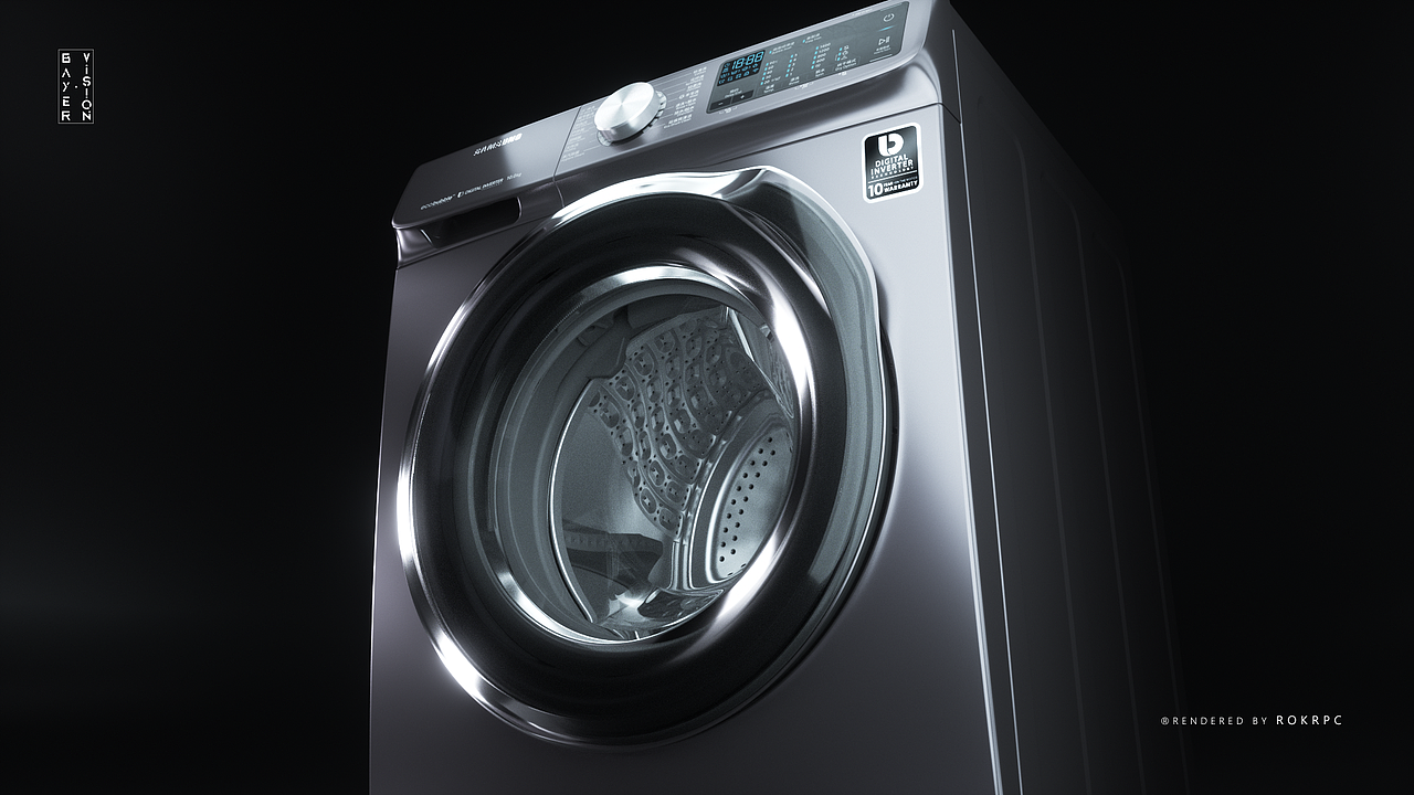 三星洗衣机广告三维部分
