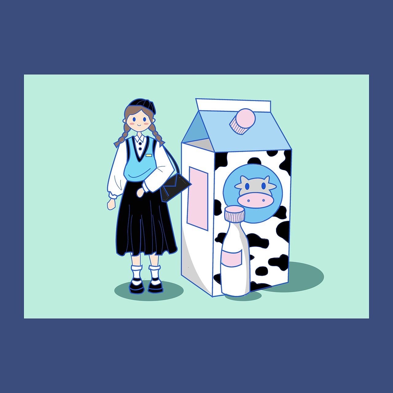 简约清新的文创设计（图ZMjMzOTA0NTY0） - 艺术插画 - 站酷设计师橙子酱哦原创素材 - 站酷ZCOOL