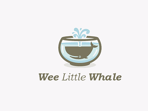  海鲸的logo设计是如此的趣致
