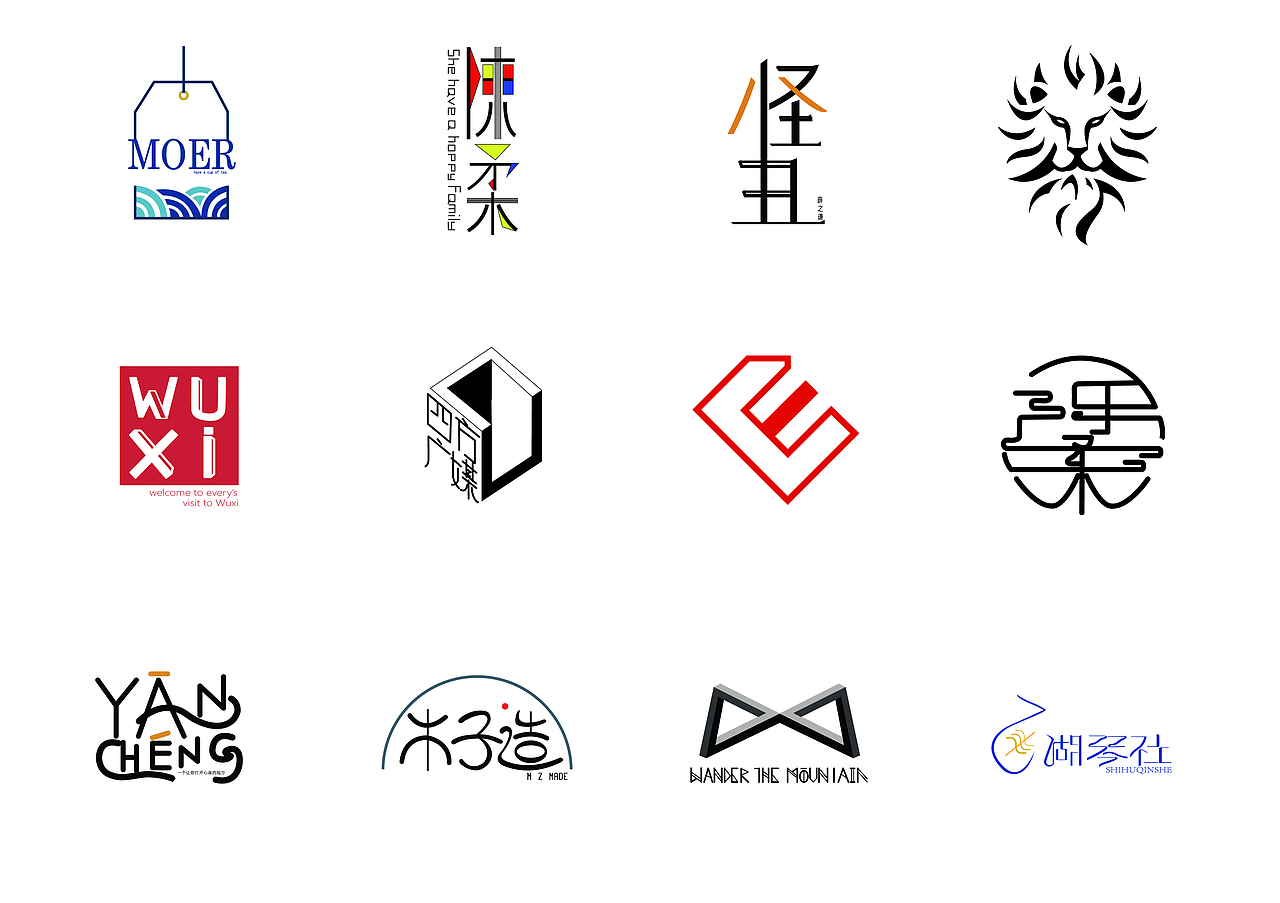 标志练习（图ZMTYzODQ0MDY4） - Logo - 站酷设计师陈柔的id原创素材 - 站酷ZCOOL