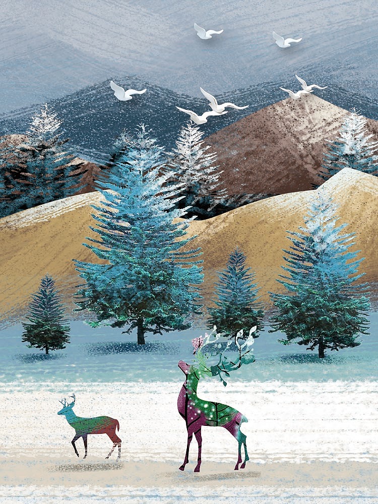 2021小清新（图ZMjkwNzczMTA4） - 商业插画 - 站酷设计师窗帘图库原创素材 - 站酷ZCOOL