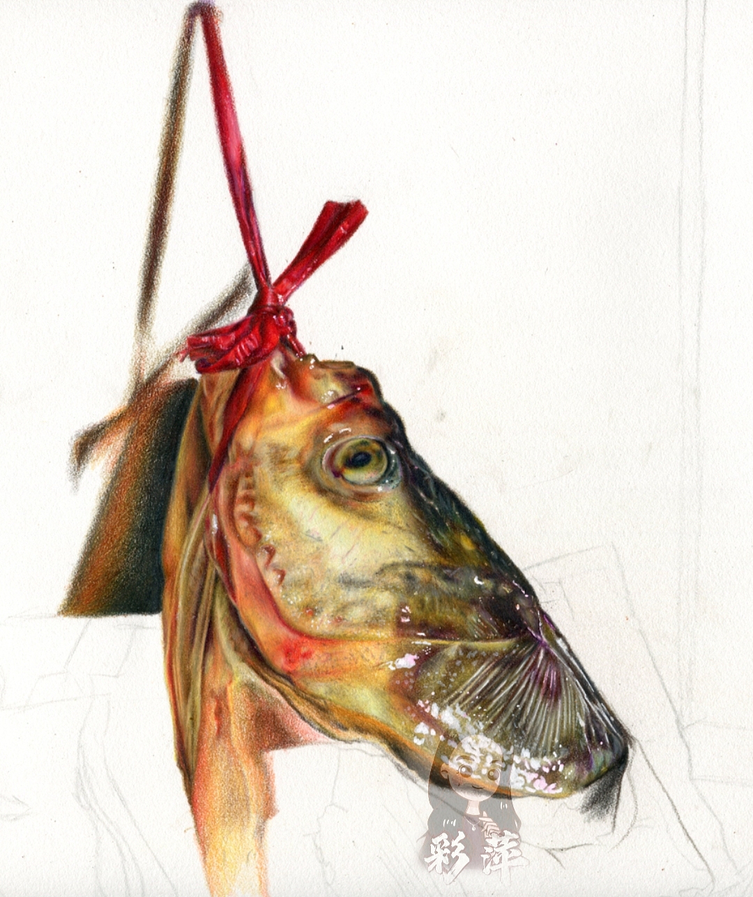 彩鉛-胖頭魚(yú)（圖ZMjY1OTE0MjI0） - 繪畫(huà) - 站酷設(shè)計(jì)師心悅彩鉛繪原創(chuàng)素材 - 站酷ZCOOL