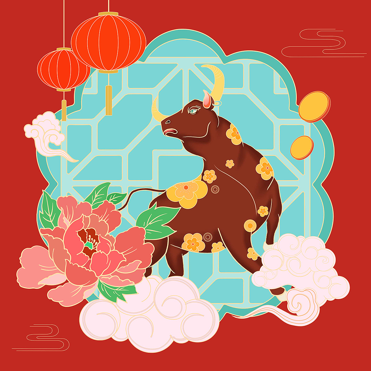 牛年（图ZMjQxNTIyMjc2） - 创作习作 - 站酷设计师时榴原创素材 - 站酷ZCOOL