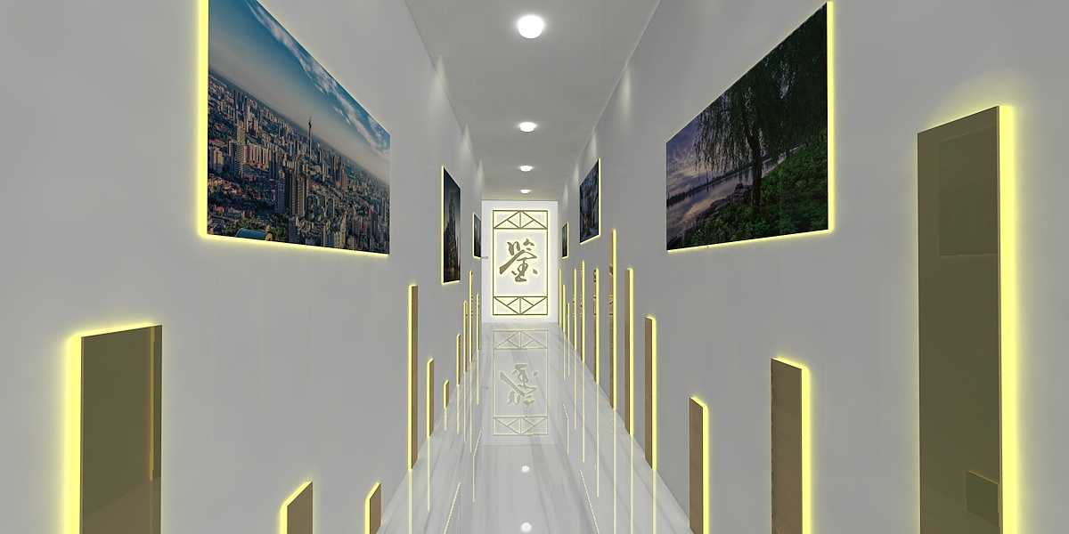 金地阅千峰看房通道效果图（图ZMjQyMjE2NTQw） - 家装设计 - 站酷设计师叁伍艺术工作室原创素材 - 站酷ZCOOL