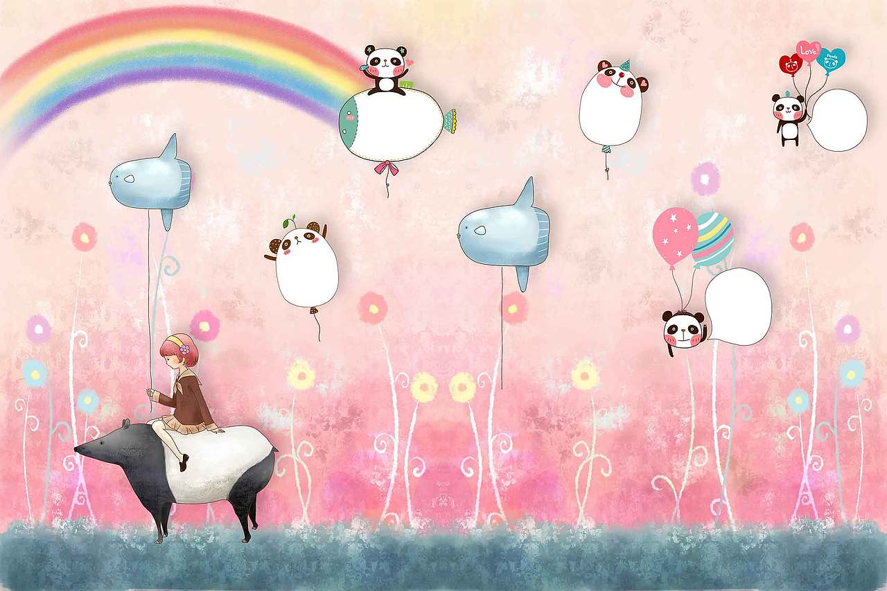 童真童趣墙纸壁纸房间装饰