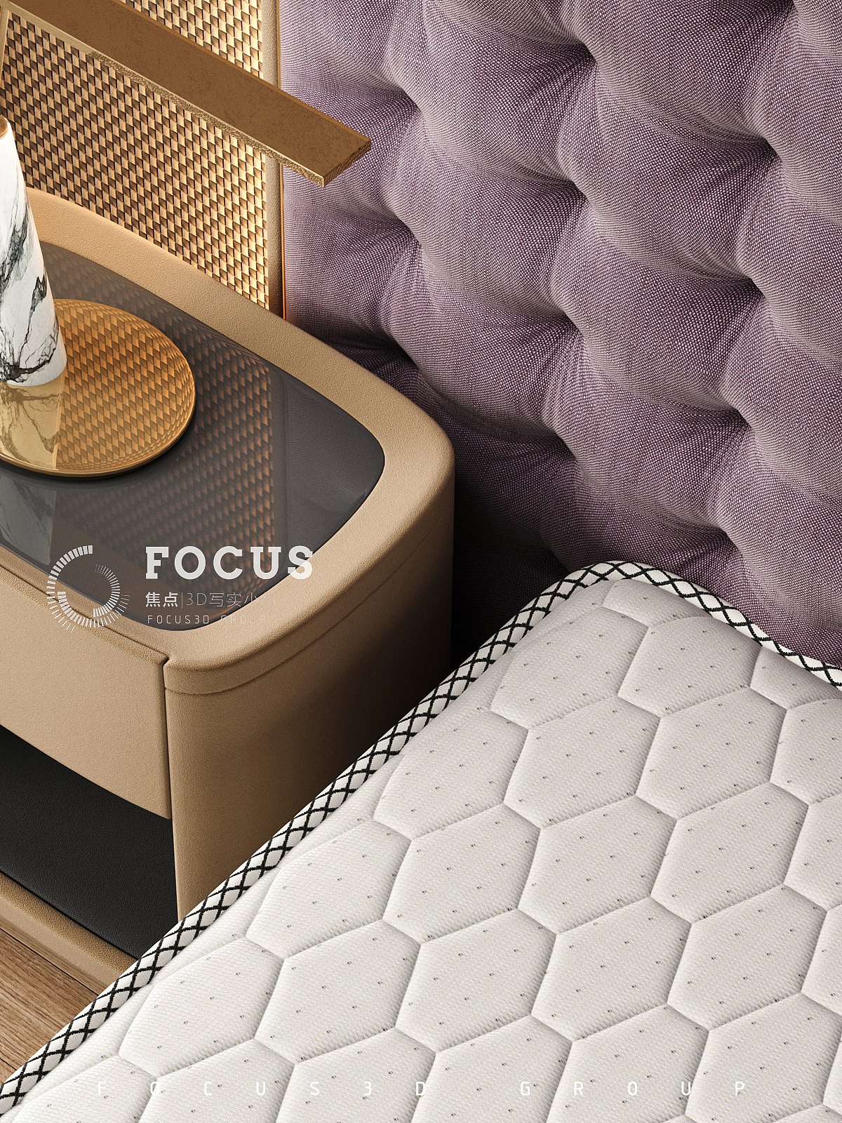 床垫的渲染图（图ZMjYwMzEwNTAw） - 产品 - 站酷设计师焦点3D写实小组原创素材 - 站酷ZCOOL