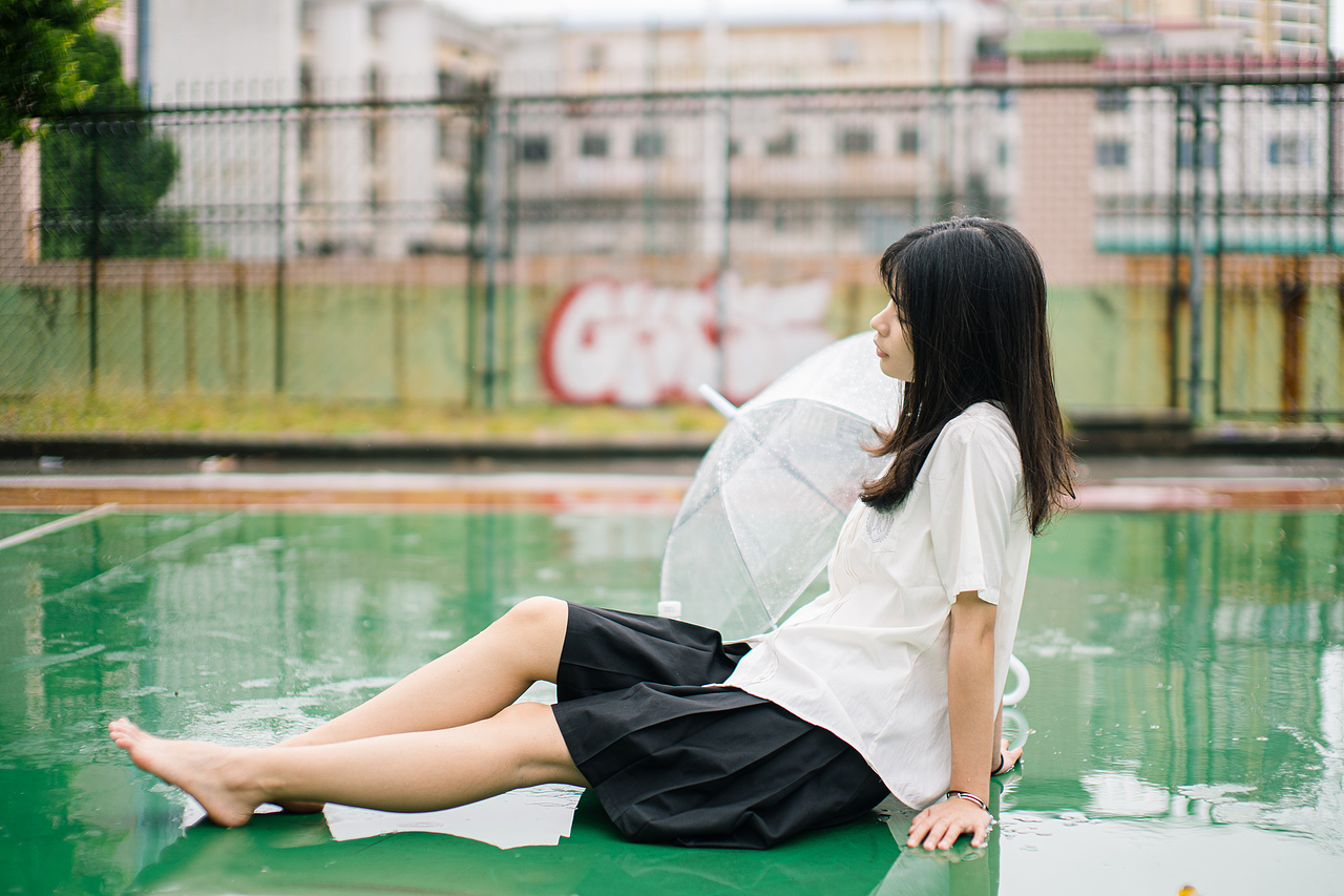 雨天JK-下雨也要出来拍照鸭~