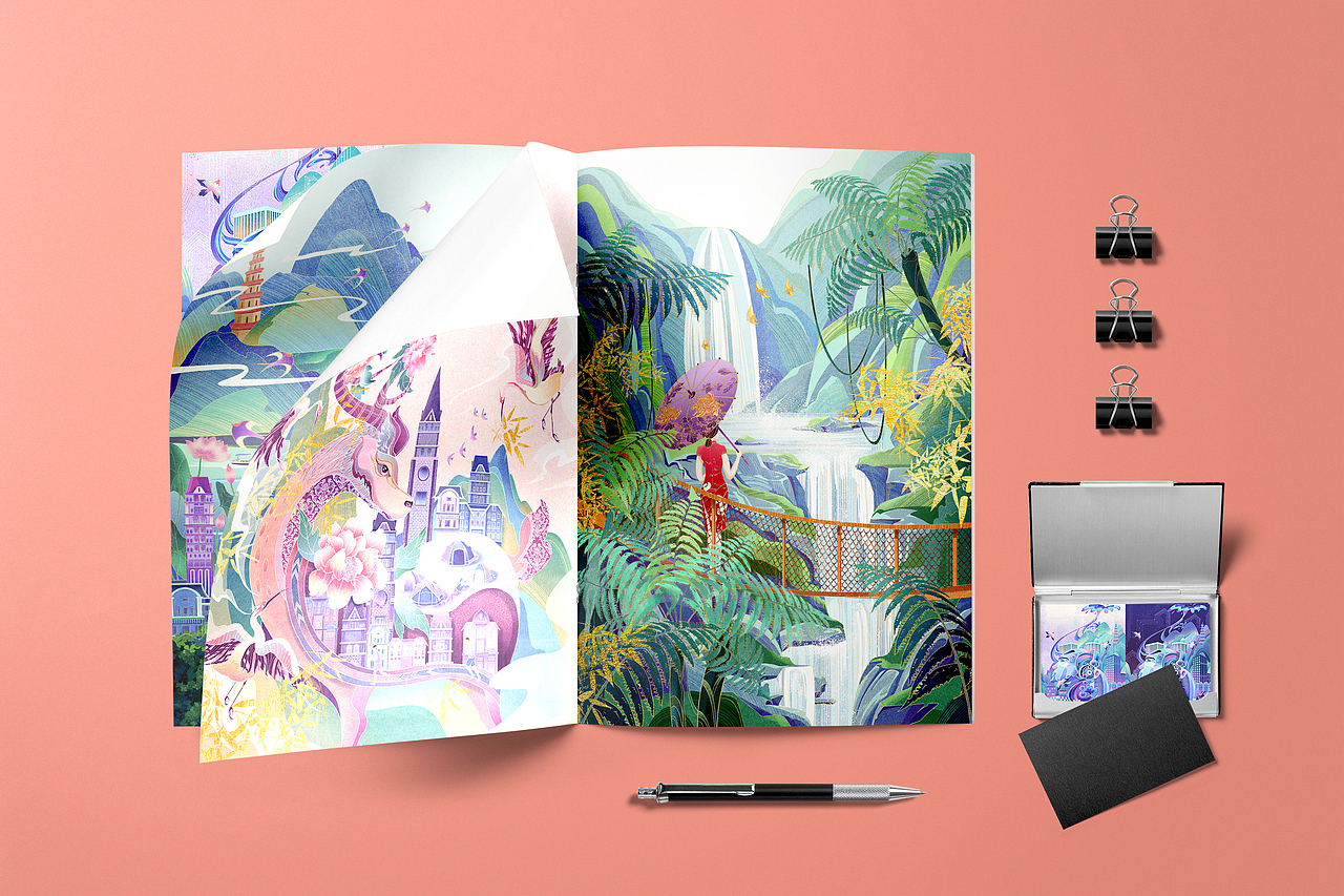佛山高明区 X 文创招商礼物 X 笔记本插图(图ZMTg1NDAyNTUy) - 商业插画 - 站酷设计师李耀辉TONG原创素材 - 站酷ZCOOL