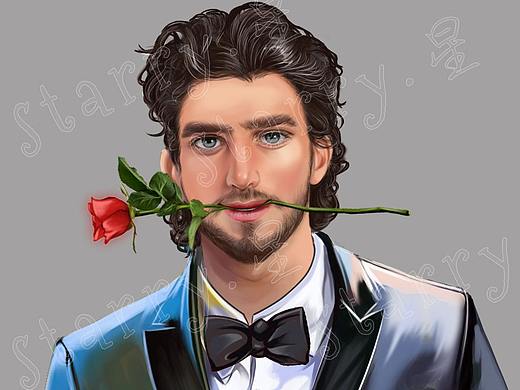 欧美男头像（个人主页-ZNDQzOTQ5NTI=） - 游戏原画 - 站酷设计师Starry阿欣原创素材 - 站酷ZCOOL
