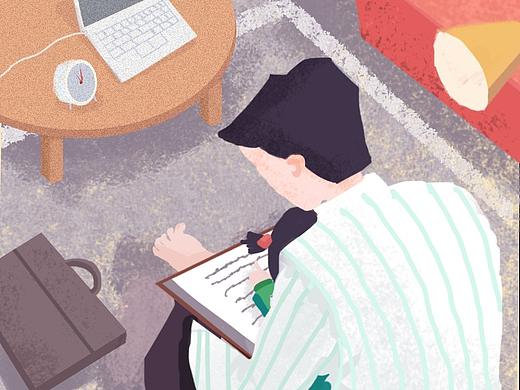 父亲节 插画2小时随笔