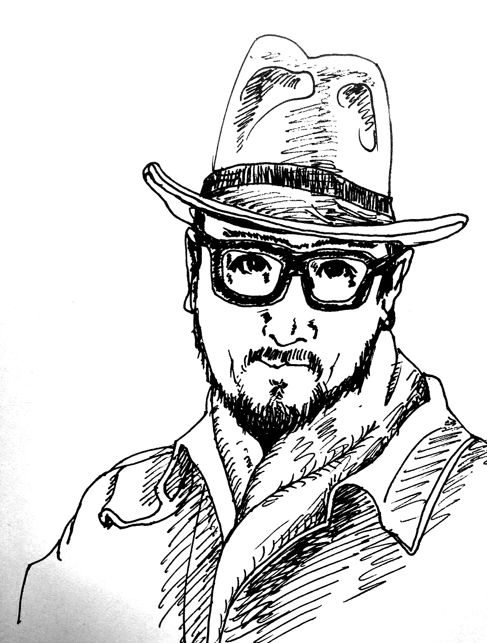 老实巴交的自画像（图ZMjM5NTI4NzI=） - 新锐潮流插画 - 站酷设计师老美工V原创素材 - 站酷ZCOOL