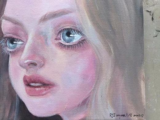 娃娃脸老电影美人系列绘画过程——AmandaSeyfriesd