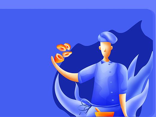 名廚插畫（個人主頁-ZNDUwOTEyOTI=） - 商業(yè)插畫 - 站酷設計師后婉原創(chuàng)素材 - 站酷ZCOOL