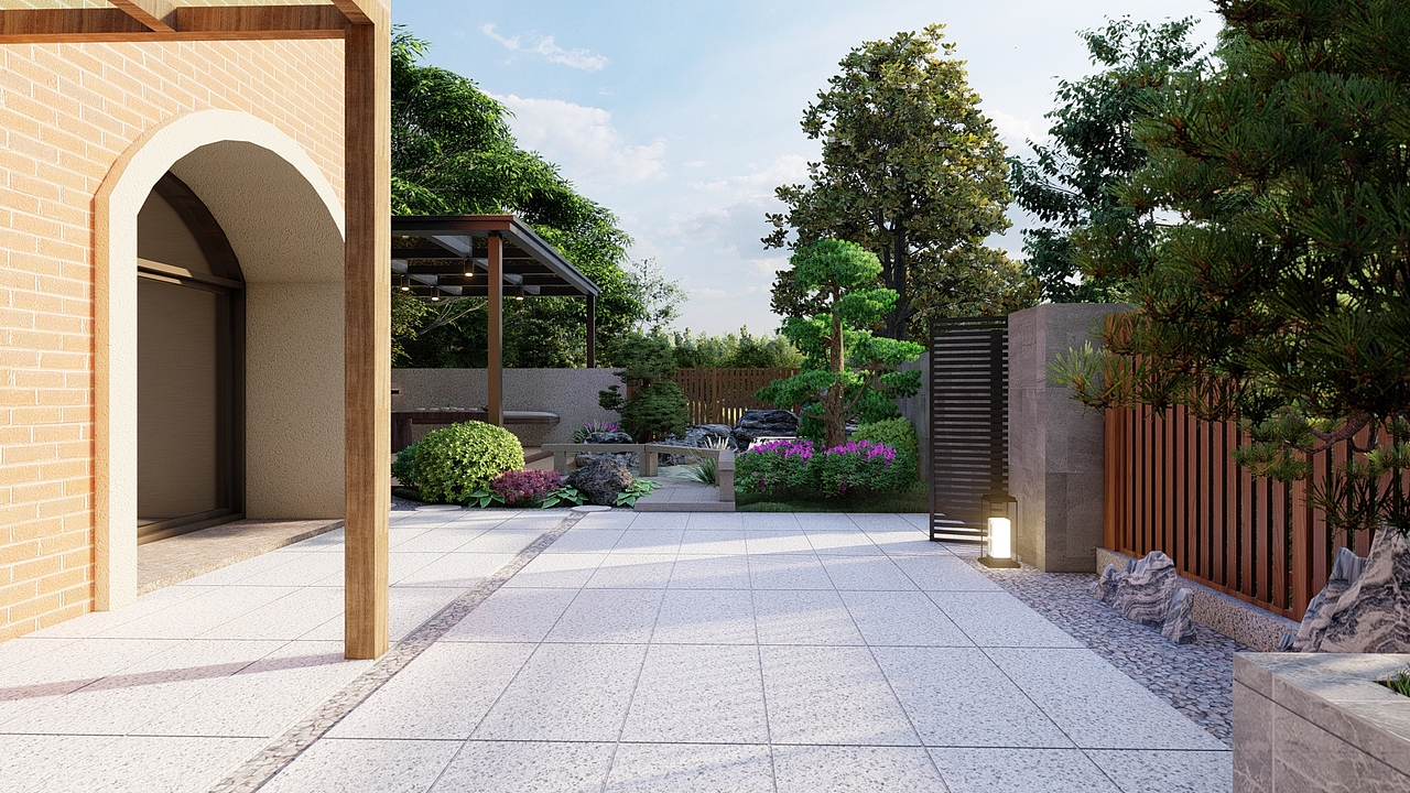 重庆江北区300平中式庭院纯设计