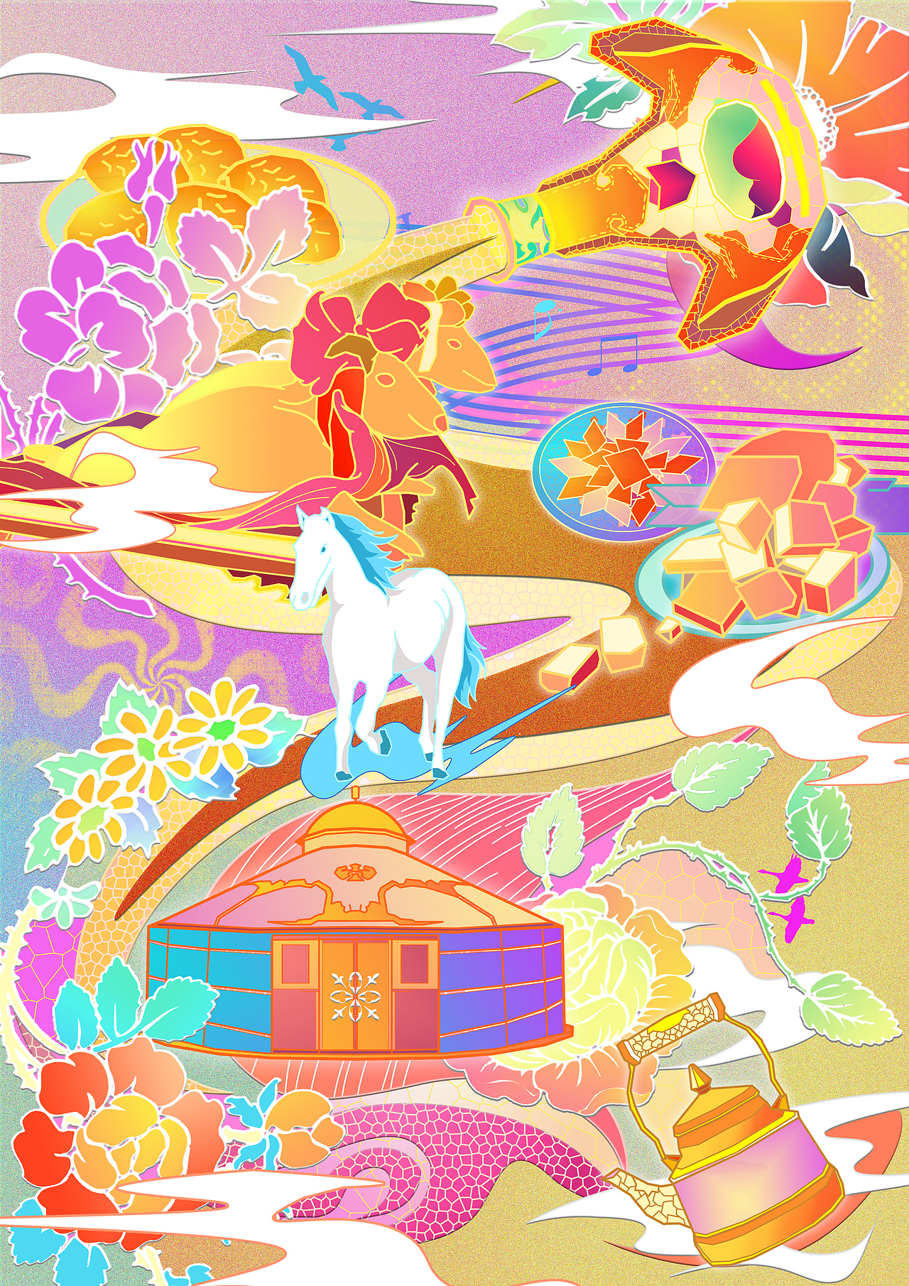 绚丽西乌旗文创产品设计