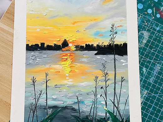 油画棒风景画合集